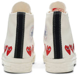 Converse Chuck Taylor All-Star 70s Hi Comme des Garcons Play Multi-Heart White