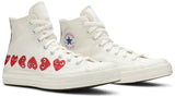 Converse Chuck Taylor All-Star 70s Hi Comme des Garcons Play Multi-Heart White